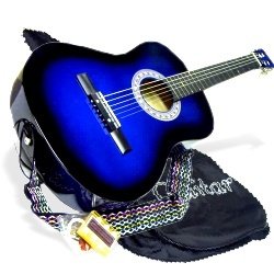 38 BLUE Student Acoustic Guitar Starter Package